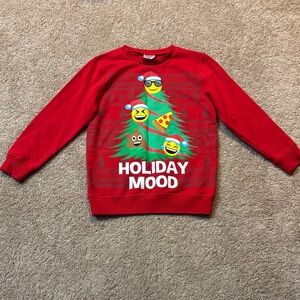 Holiday Mood Red Sweatshirt Kids